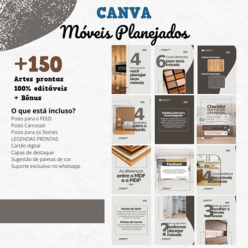 Pack Canva Móveis Planejados 500x500